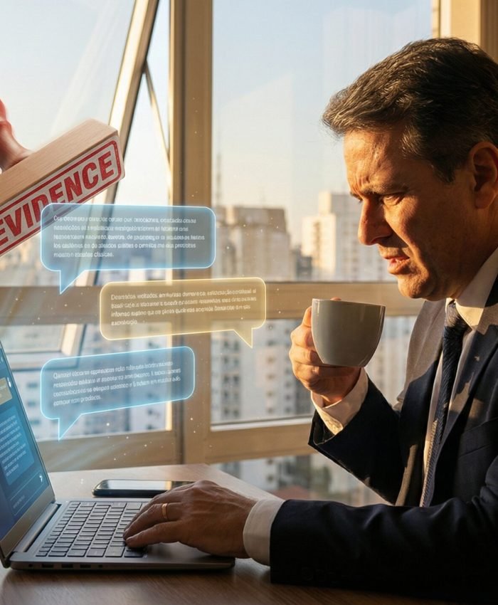Seu prompt será usado como prova